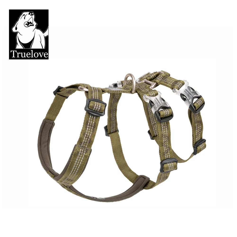 TRUELOVE Pet Best Double H Trail Runner No-Pull Dog Harness 3M Reflective with Premium Material Small Medium Large Dogs YH1804