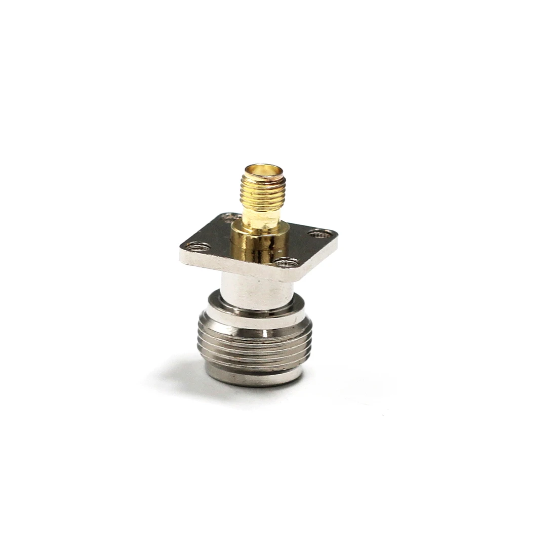 1pc  N  Female Jack  switch SMA  Female Jack  RF Coax Adapter convertor  4-hole panel mount  Goldplated  NEW wholesale