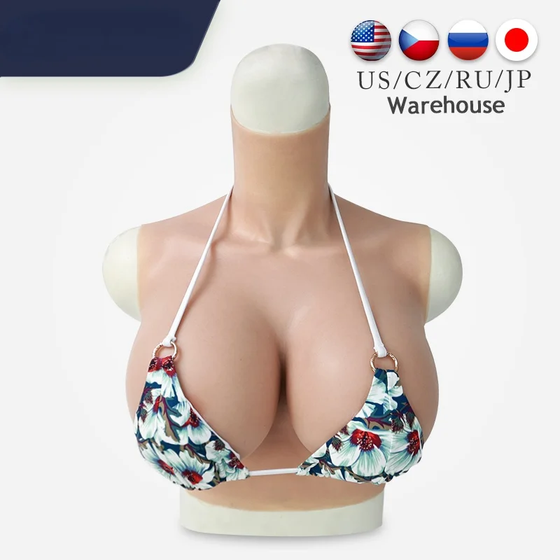 Artificial Silicone Big Breasts Form Fake Boobs H-cup for Transvestite Mastectomy Shemale Transsexual Drag Queen