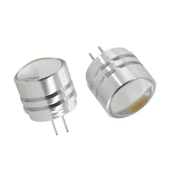 10pcs Aluminum G4 COB Spotlight 2w 4D G4 Crystal LED Bulb DC12v Halogen Crystal Chandelier Bulb
