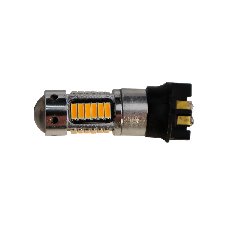10pcs 30 SMD 4014 PW24W PWY24W Amber Xenon White Turn signal Lights LED Bulbs Daytime Running Light DRL For A3 A4 A5 Q3 view 3