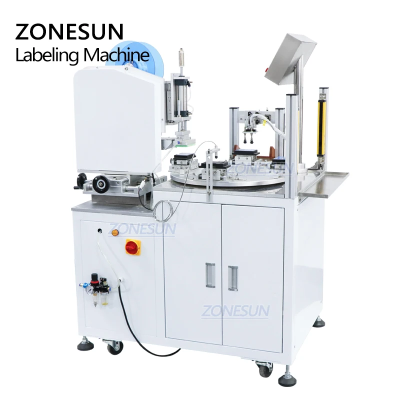ZONESUN ZS-TB606 Semi Automatico Prezzo di Imballaggio Adesivo Etichettatura Macchina Distributore di Etichette Macchina Applicatore Trasparente Da Banco