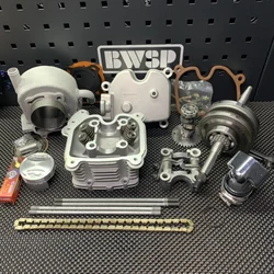 Big Bore Kit 180cc For GY6 RUCKUS 157QMB 152QMI Engines BWSP Crankshaft 3mm L/C Cylinder Set 61mm Four Valves Head Assembly