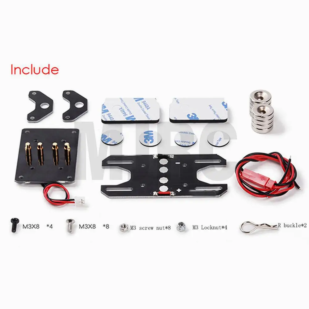 GRC ل 1:8 1:10RC سيارات ترقية أجزاء الملحقات المهنية المغناطيس إمدادات الطاقة الجسم آخر العالمي المغناطيس سيارة قذيفة العمود