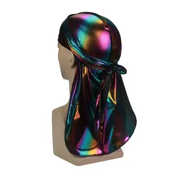 Mode hommes coloré Durag vague casquettes hommes brillant so...
