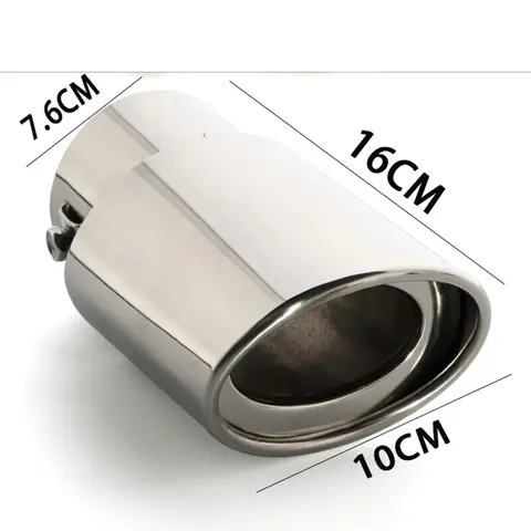스테인레스 스틸 자동차 테일 스로트 배기 후드 배기 파이프, 개조 사양, 싱글 튜브, 스트레이트, 큰 직경