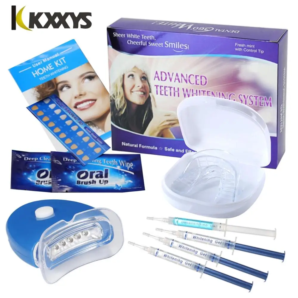 Tanden Whitening Kit Bitje Gel Strips Witte Tand Bleekmiddel Mondhygiëne Oral Care Blanqueador 44% Peroxide Dental Care