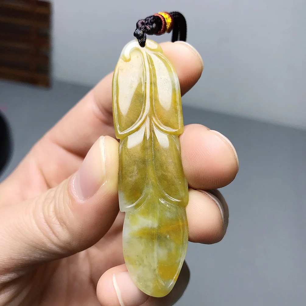 Certifed Jadeite Scorpion Natural Burma Jade Necklace Pendant Amluet Healing Protection Jewlery