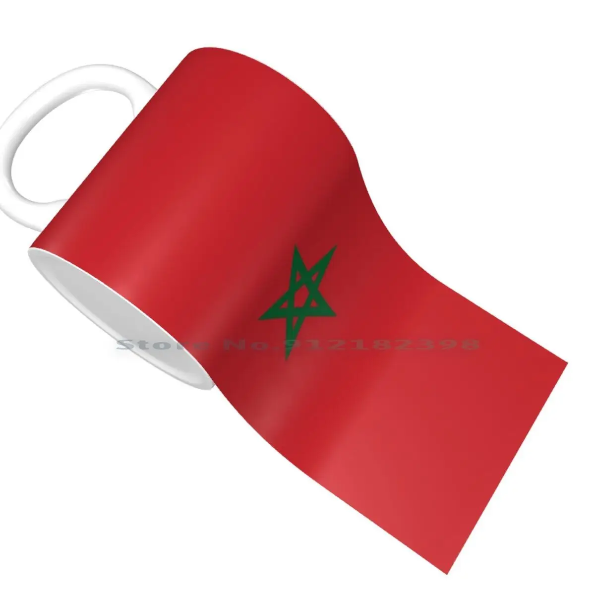 Morocco Flag Duvet Cover Ceramic Mugs Coffee Cups Milk Tea Mug Moroco Morocco Moroccan Morroco Country Flag Flags Symbol Emblem