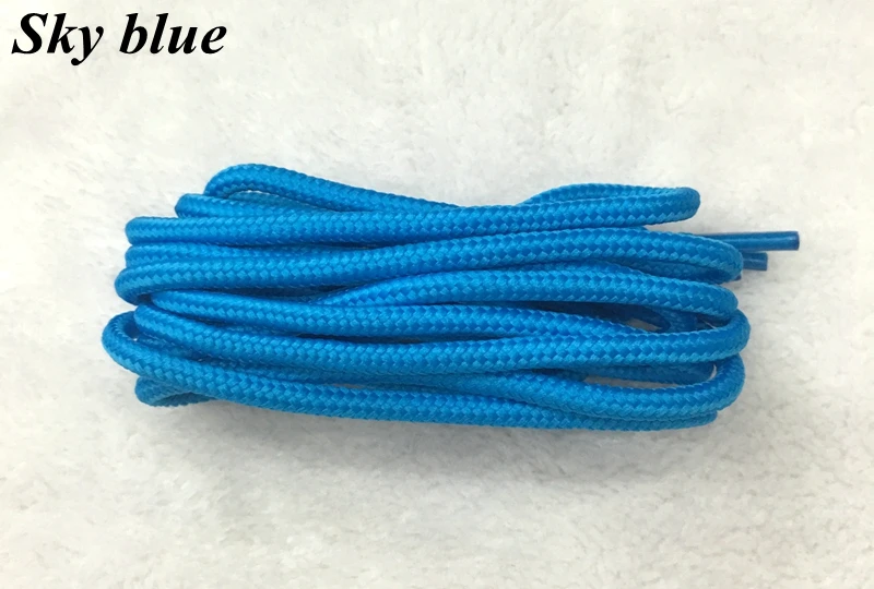 Klassische, einfarbige, runde Schnürsenkel, 1 Paar, aus strapazierfähigem Polyester, für Schuhe, Stiefel und Turnschuhe, in 21 Farben erhältlich, in den Längen 70 cm, 90 cm, 120 cm und 150 cm. – Detail 5