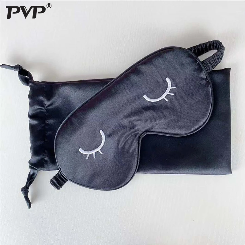 1pcs Eye Cover Silk Sleep Eye Mask Sleeping Padded Shade Patch Eyemask Blindfolds Women Men Travel Sleep masks for relax