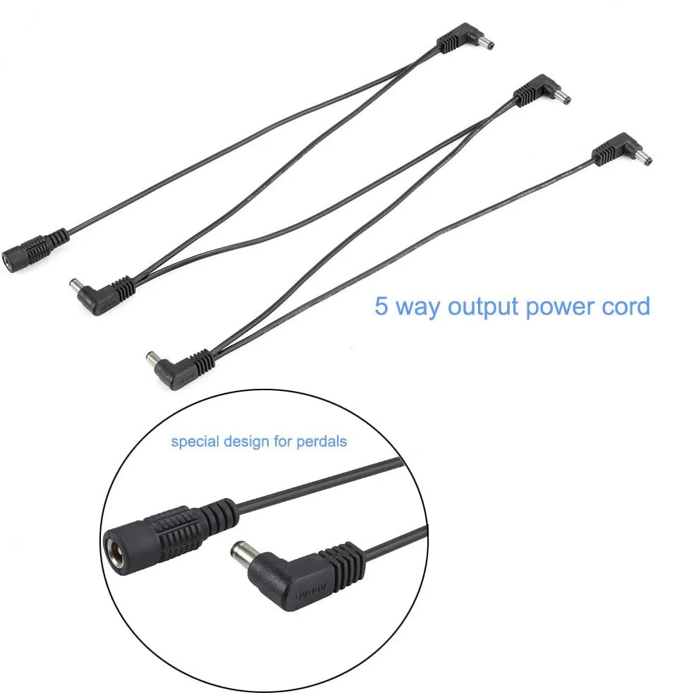 سلك شاحن للوحة مفاتيح بيانو كاسيو ، كابل إمداد بالطاقة لدواسات تأثيرات الغيتار بوس ، مركز محول التيار المتردد سلبي ، 9 فولت ، 1.5A