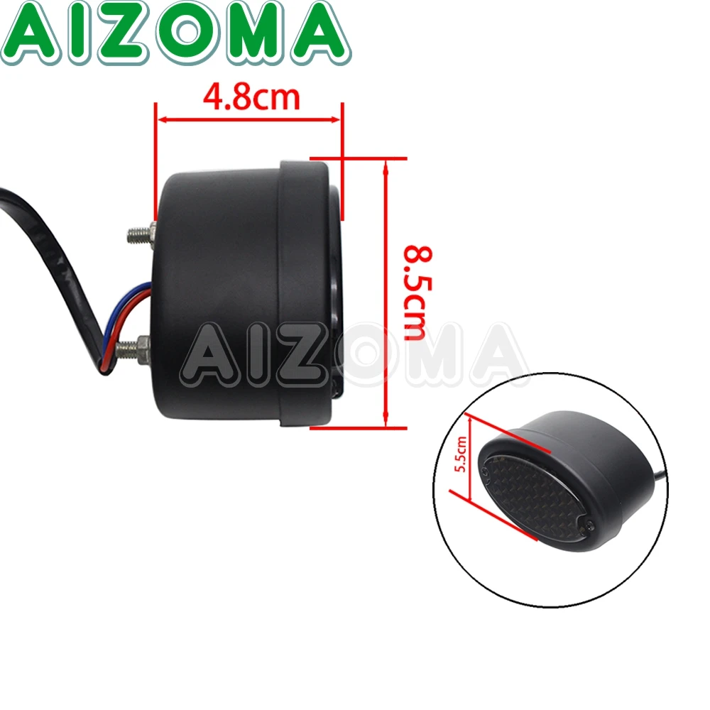 Luz trasera LED Universal para motocicleta, lámpara de freno para matrícula trasera, para Cafe Racer, Street Bikes, Chopper, Bobber, personalizada