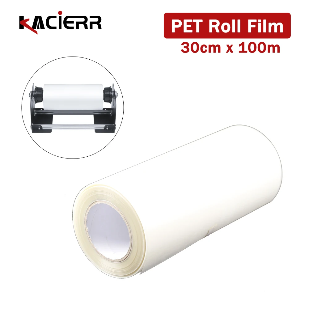 30cm*100m DTF Roll PET Transfer Film For Direct Transfer Film Printing For Epson L1800 R1390 P400 DTF Printer Rotating bracket