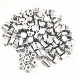 100 Pcs 8MM Base Aluminum Alloy Winter Car Motorcycle Wheel Tire Spikes Studs Anti-Slip