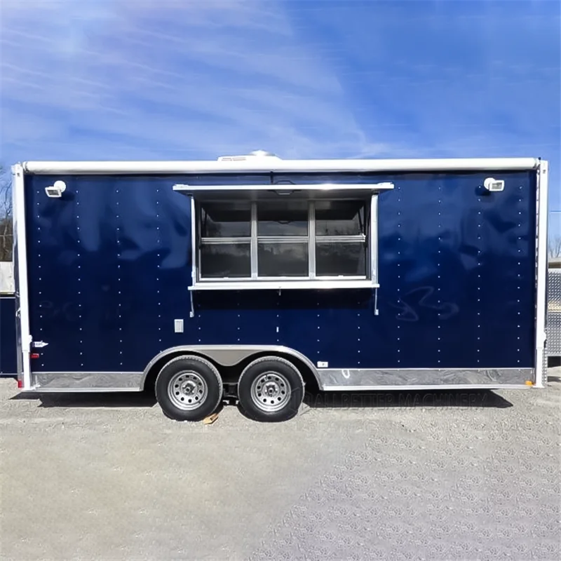 

Allbetter CE Concession Food Truck Street Mobile Kitchen Food Trailer Halal Pizza Cart Ice Cream Hotdog US Food Truck for Sale