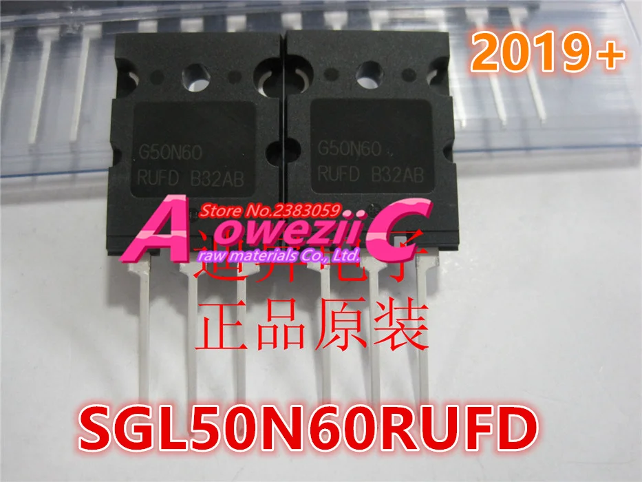 

Aoweziic 2019+ 100% new imported original SGL50N60RUFD G50N60RUFD G50N60 TO-264 IGBT Single Tube 50A 600V