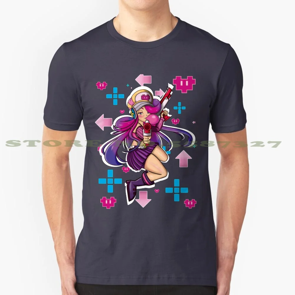 Miss Fortune Arcade Shiranui With Background 100% Cotton T-Shirt Easter Happy Happyeaster Manga Games Videogames Moba Juegos