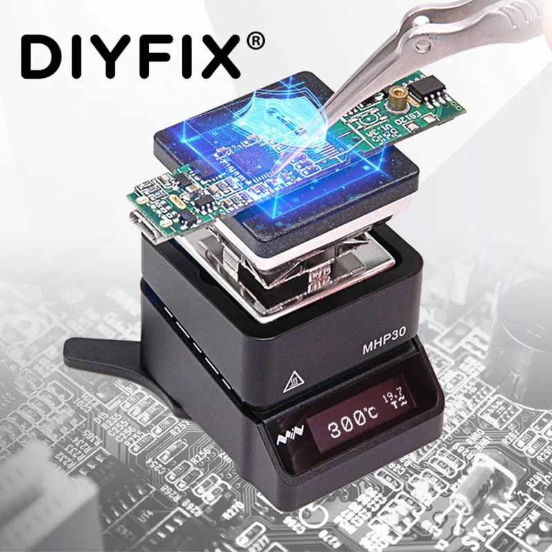 

DIYFIX MHP30 Portable Mini Heating Table Intelligent Constant Temperature Support Firmware Upgrade On-Screen Temperature Control