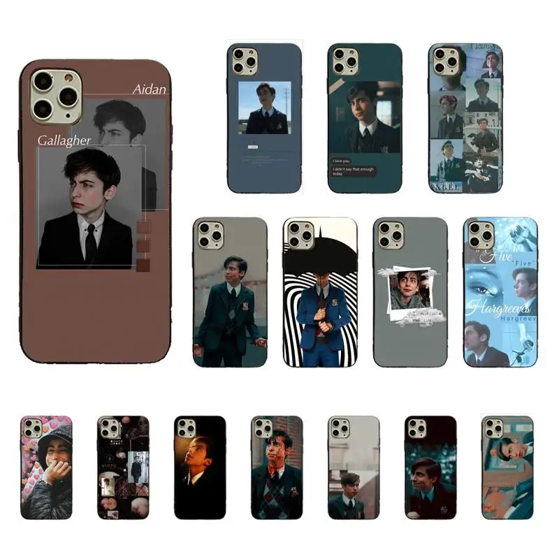 Aidan Gallagher Number Five Luxury Soft Phone Case for iphone 13 11 12pro MAX 8 7 6 6S Plus X XS MAX 5 5S SE XR Fundas Capa