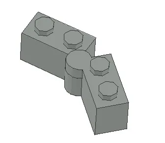 *Hinge Brick 1X2* 20pcs DIY enlighten block brick part No.3830+3831 Compatible With Other Assembles Particles