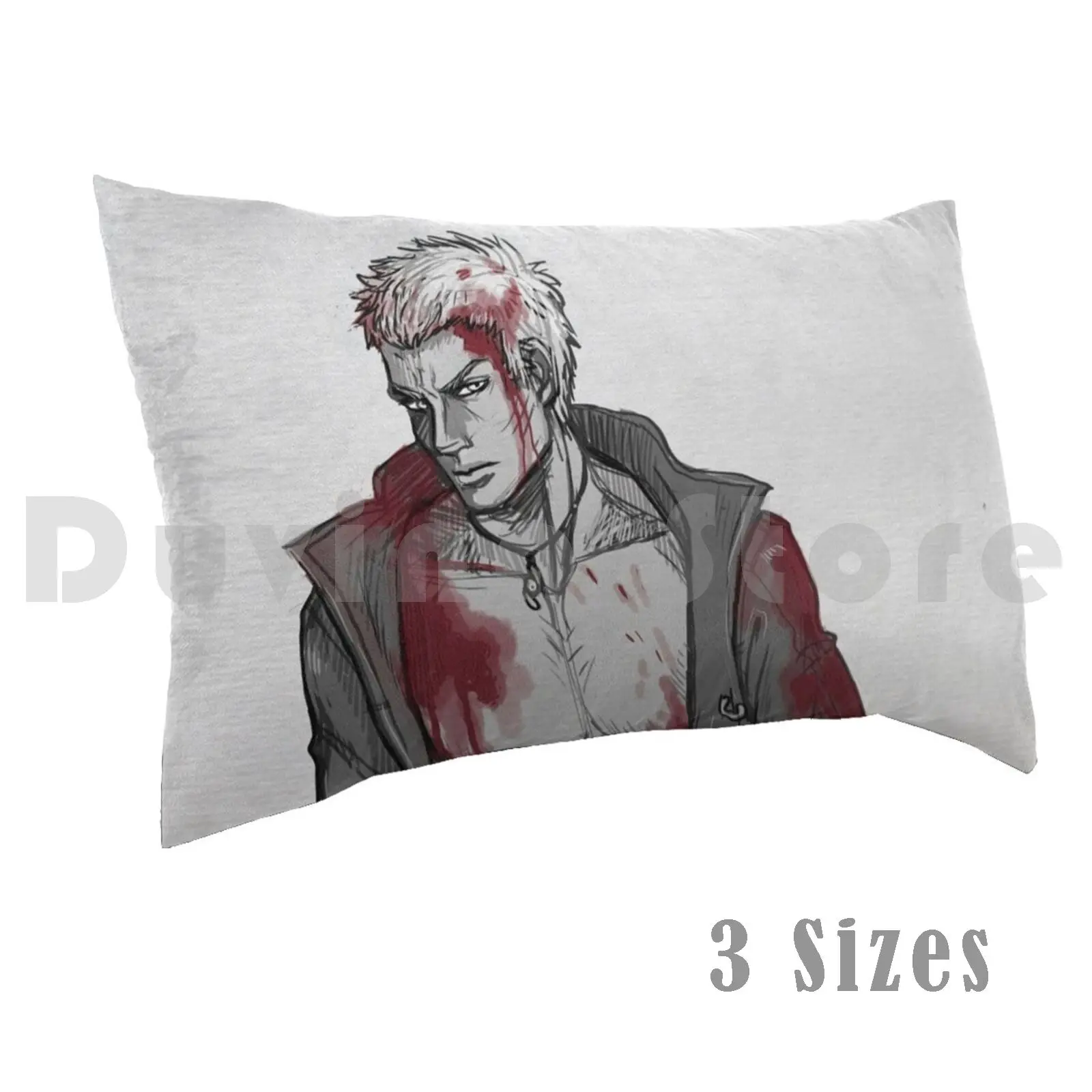 Nero 5Pillow case Nero Nero Nero Dmc Nero Dmc5 Dante 5 Dmc5 Dante 5 Fanart Blood Sexy Hot Character