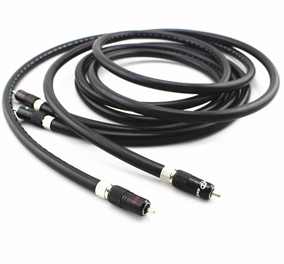 

2 meter/ pair OFC interconnect cable RCA Audio Cable With Rhodium plated RCA plugs