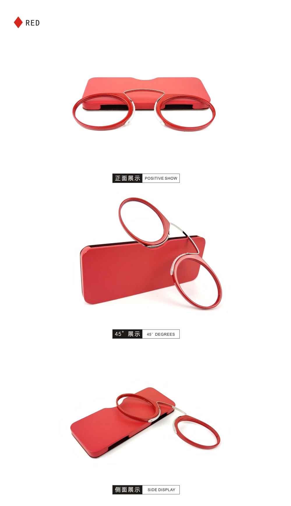 Pince-nez Vollformat-Lesebrille TR90 Tragbare Nase Männer Frauen Presbyopiebrille +1,0 +1,5 +2,0 +2,5 +3,0 +3,5 – Detail 12