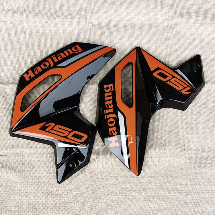 Motorcycle Fuel Tank Shield and Decorative Plate Left Right Guard for Haojiang Hj150-7a Dazzle Shadow