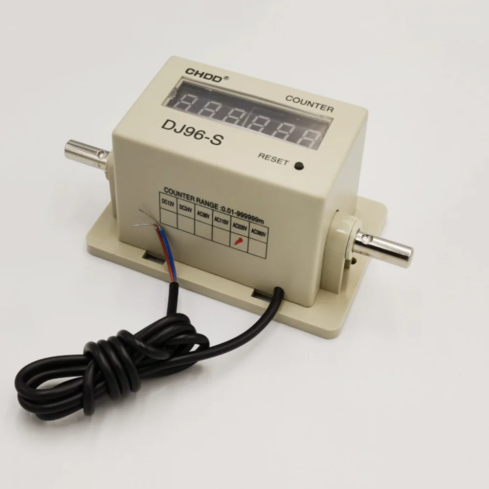 Meter Counter DJ96-S Length Meter Textile Fabric Counter Digital Counter DC 12V/DC24V/AC110V/AC 220V