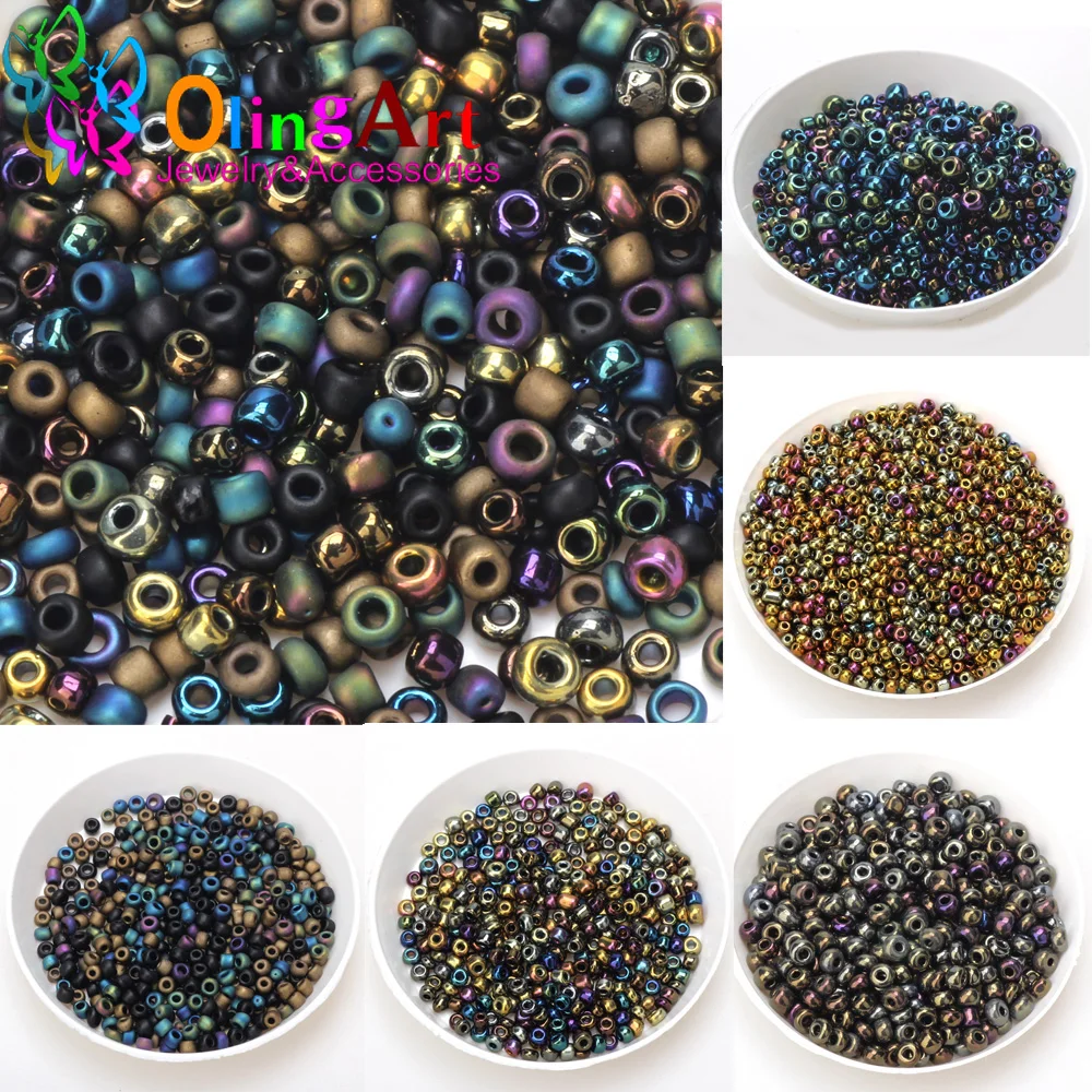 Perles de rocaille en verre de cristal de couleur mate pour la fabrication de bijoux, bricolage, boucles d'oreilles, collier, Bracelet, breloques faites à la main, 2mm, 3mm, 4mm