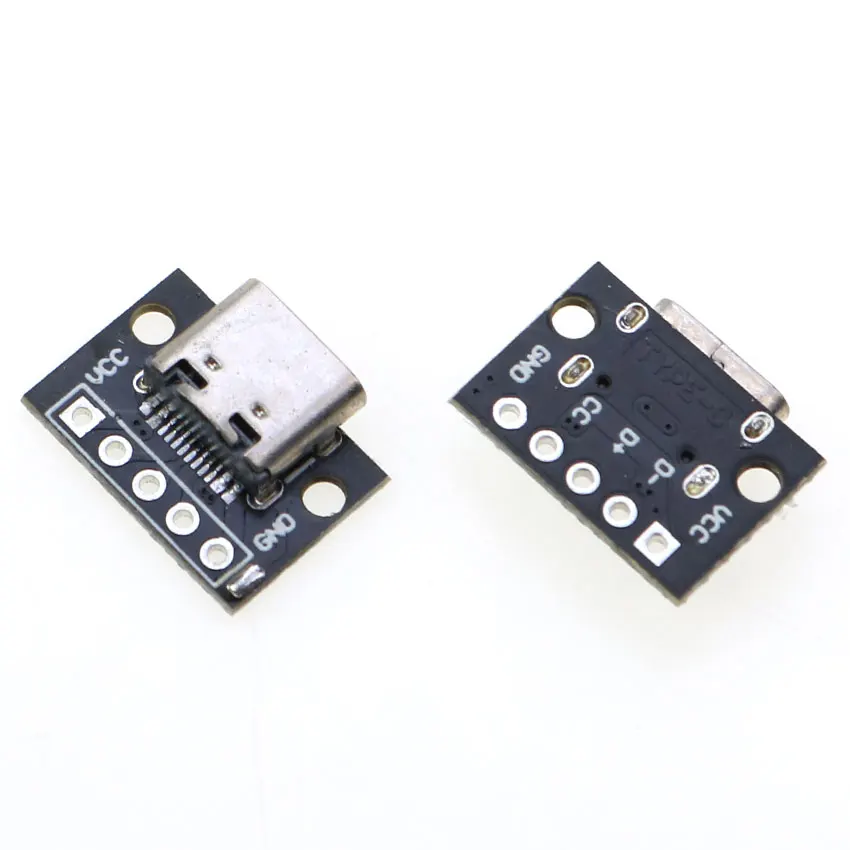 1PCS Type-C Female Double-sided Positive and Negative Plug-in Test Board USB3.1 With PCB Board Connector Data Charging Port