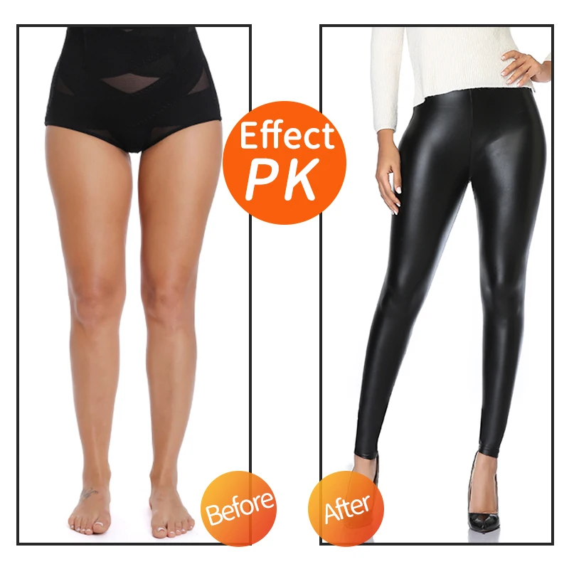 PU Suni Deri Legging Seksi Ince Siyah Kadın Tayt Yeni Moda Sıkı Spor Rahat Pantolon Sıcak Su Geçirmez Sıska Push Up