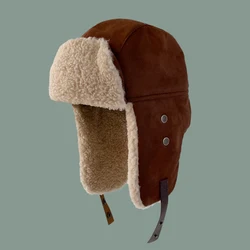 New 2021 Winter Warm Bomber Hat Men Russian Soviet Army Fleece Ushanka Trooper Soviet Hat Ski Snow Earflap Cap