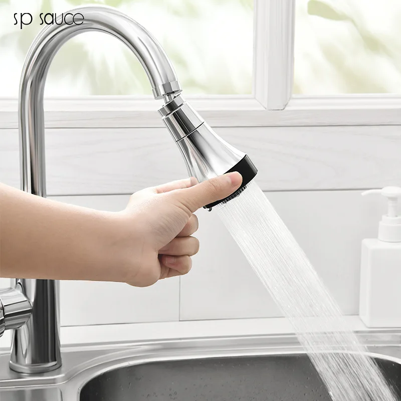 Rotatable Bubbler for Water Saving, High Pressure Nozzle Filter, Tap Adapter, Faucet Extender, Bathroom and Kitchen Accessories,