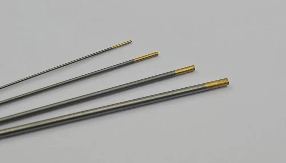 1.5 PercentLanthanated WL15 Gold TIG Tungsten Electrodes Assorted Size 4pcs