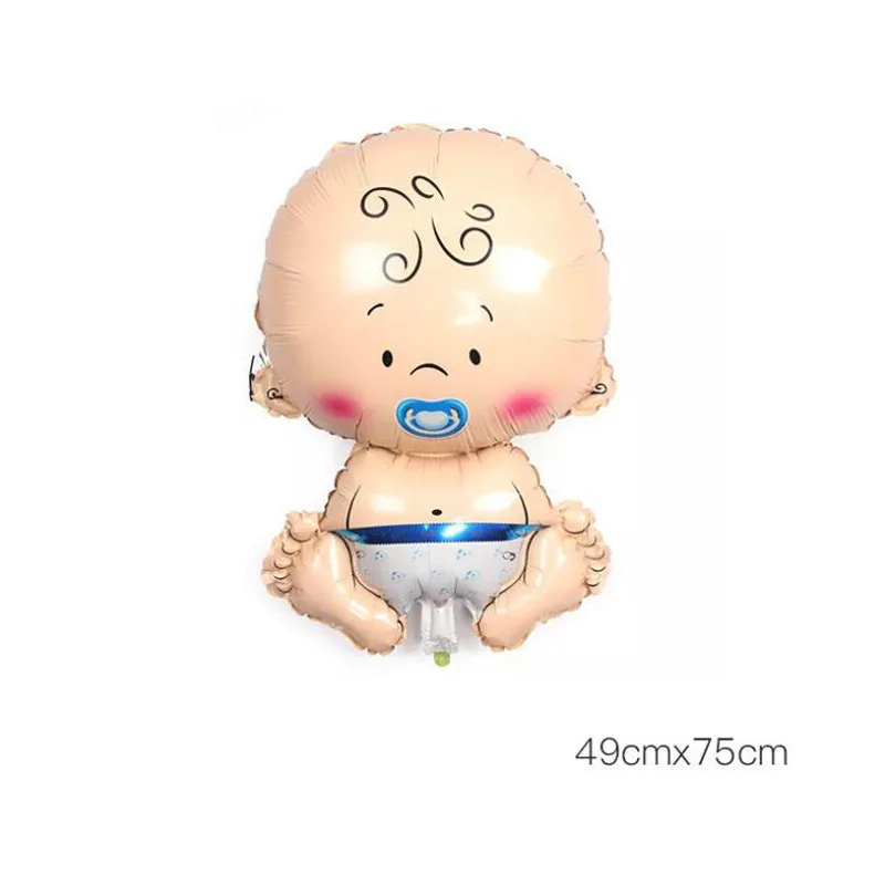 Newborn Boys girls Angel foil balloons baby Shower Supplies 1st birthday Party decoration globos gender reveal blue Pink ballon