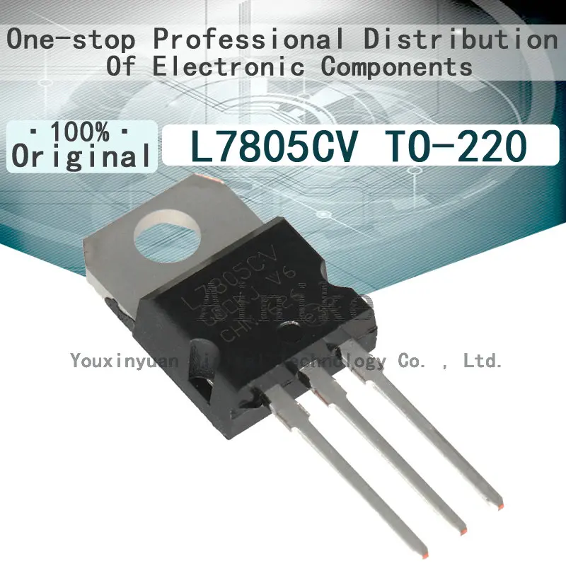 

10/Pcs Brand new original stock L7805CV L7805 TO-220 Straight into the triode 5V three terminal regulator