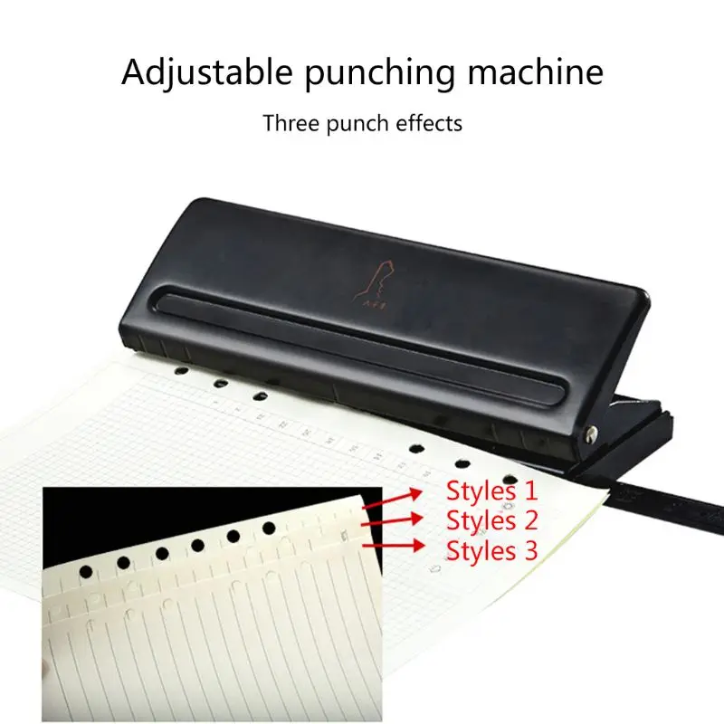 

6 Holes Puncher Office Binding Supplies Student Stationery Equipment Tool Dropship