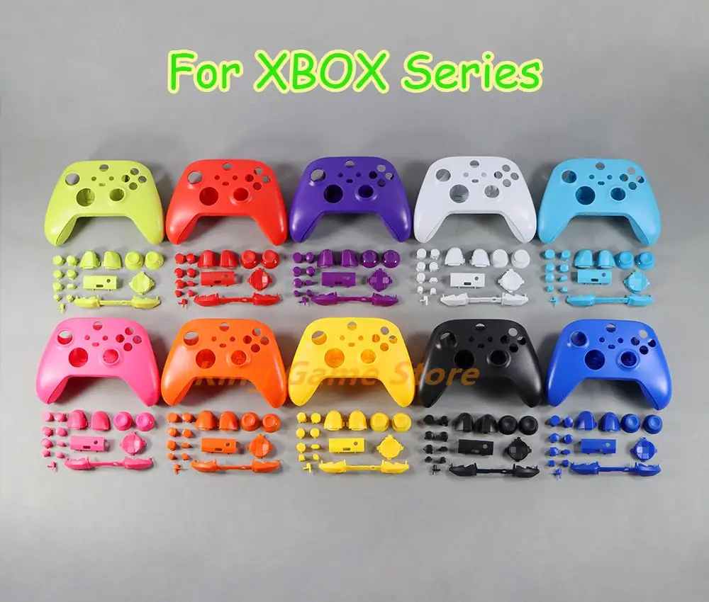 10sets Replacement Housing Case for Xbox Series X S Solid Color housing Case Cover With Buttons for xbox s x controller