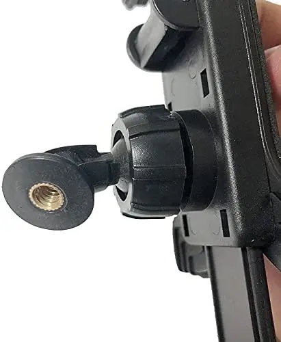 Parafuso adaptador para tripé, suporte giratório com esfera de 1/4 polegadas para selfie, cabeça do telefone almofada tablet, clipe de braçadeira, 2 pacotes