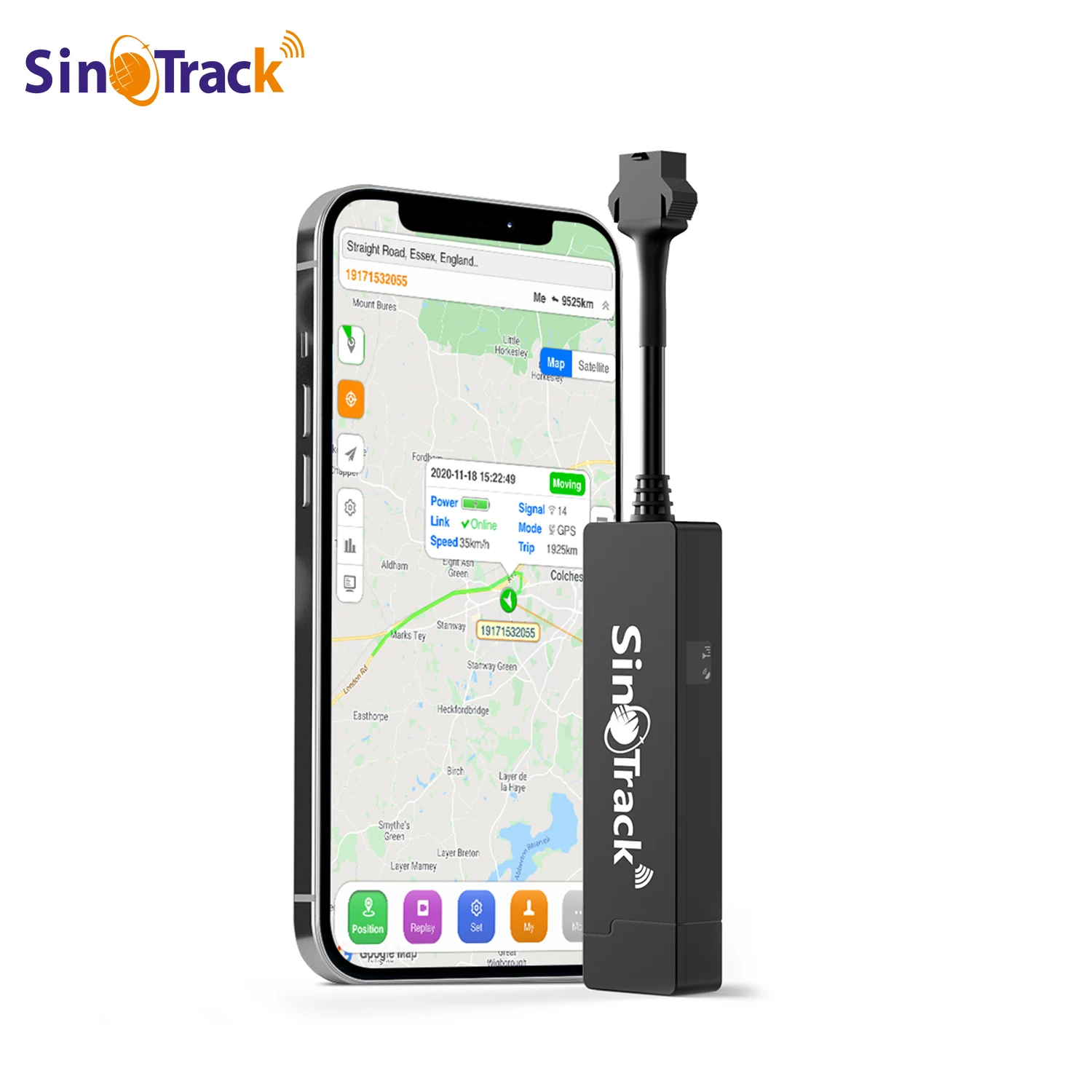 SinoTrack GPS Tracker GSM GPRS Vehicle Tracking Device Monitor Locator Remote Control ST-901A+ for Motorcycle with free APP