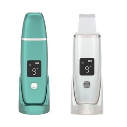 Ultrasonic Skin Scrubber EMS Facial Skin Deep Face Cleaning Machine Peeling Shovel Facial Pore Cleaner Face Massager Lifting