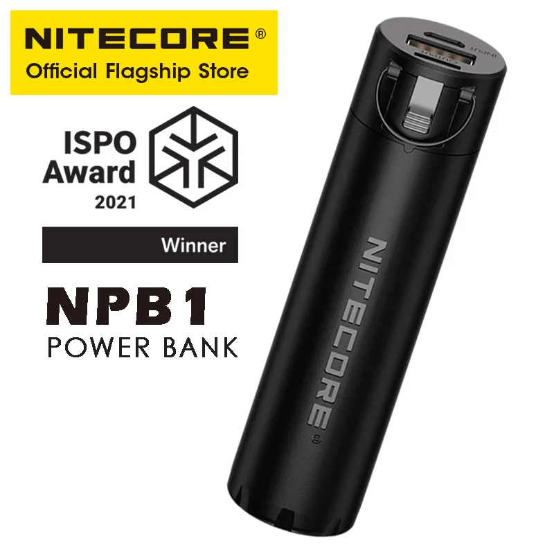 NITECORE NPB1 5000mAh Power Bank Waterproof Mobile Charger QC3.0 18W Output For IPhone Huawei Phone Headphone Headlamp PowerBank