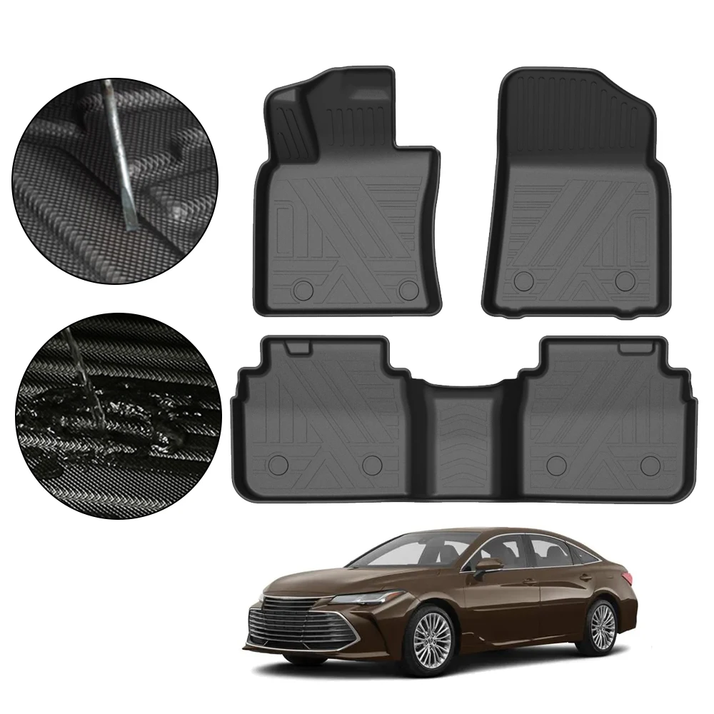 

Fully Surrounded Foot Pad For Toyota Avalon 2019 2020 2021 - 2023 Car Waterproof Non-Slip Rubber Floor Mat TPE Car Accessories