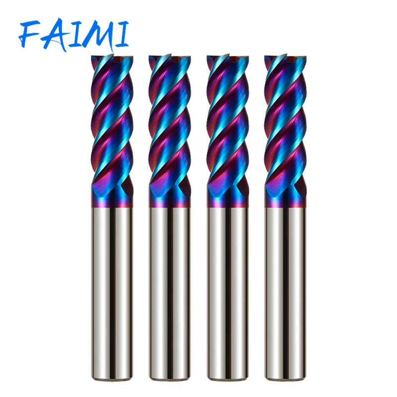 Cnc Tools Carbide Milling Cutter 4 Flute Fresas Para Metal Carburo De Tungsteno Face Mill Fresa Duro Herramientas Corte 45 Graus