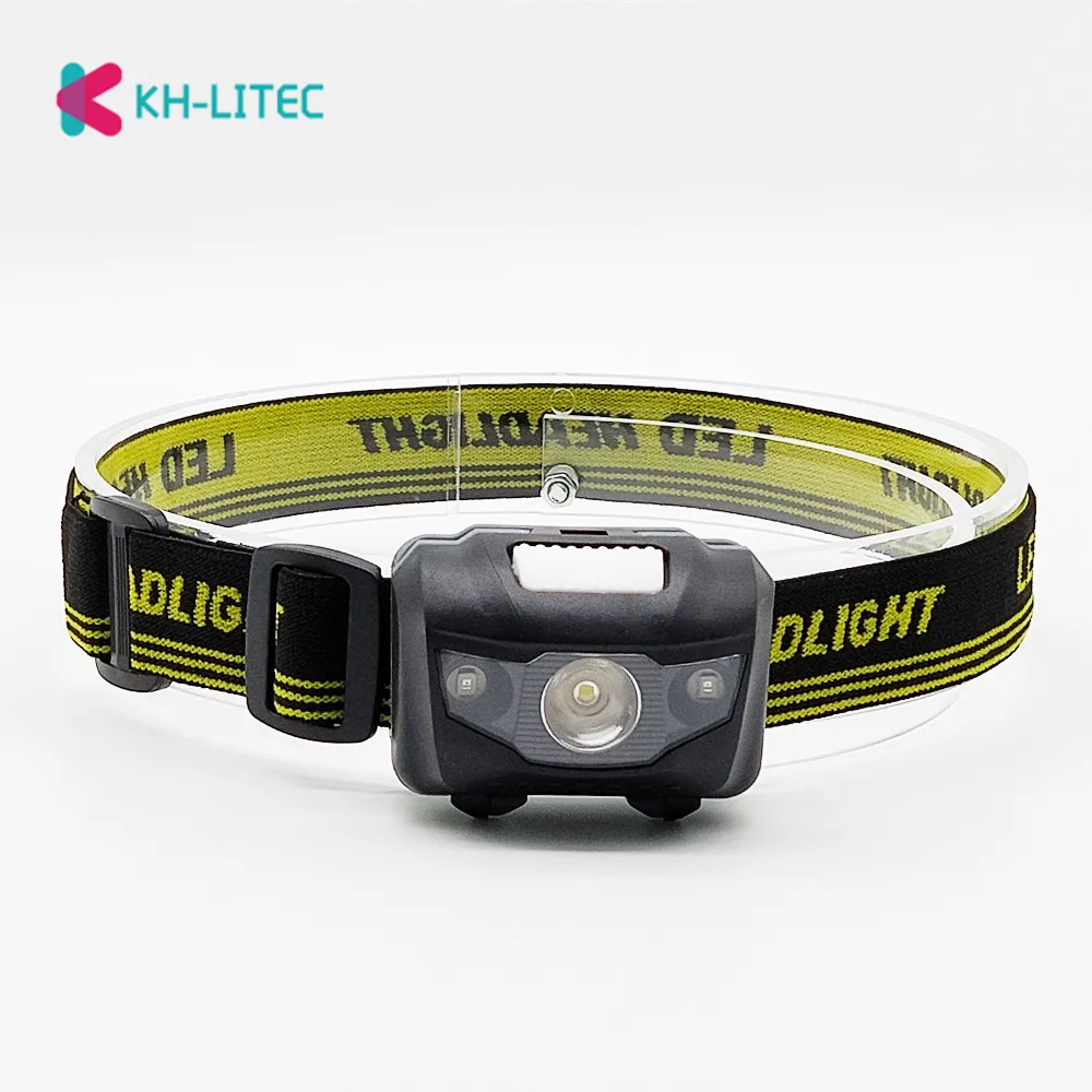 Portable Mini 4 Modes Lightweight Headlight LED Camping Head lamp Head Flashlight Running Head light Camping Headlamp AAA Battey