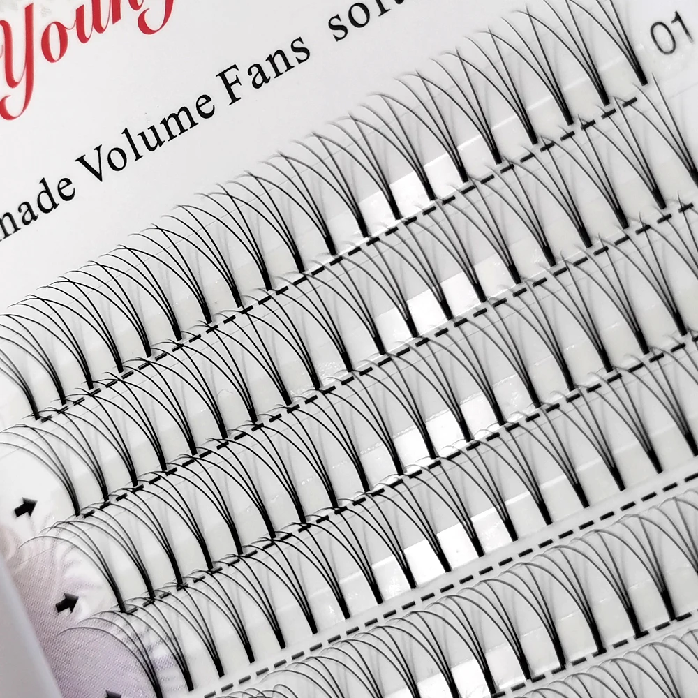 3d/4d/5d/6d/7d/8d 0.07mm 8-15mm 12 Rows Short Stems Professional Soft Natural Premade Volume Fans Eyelash Extensions Makeup Tool