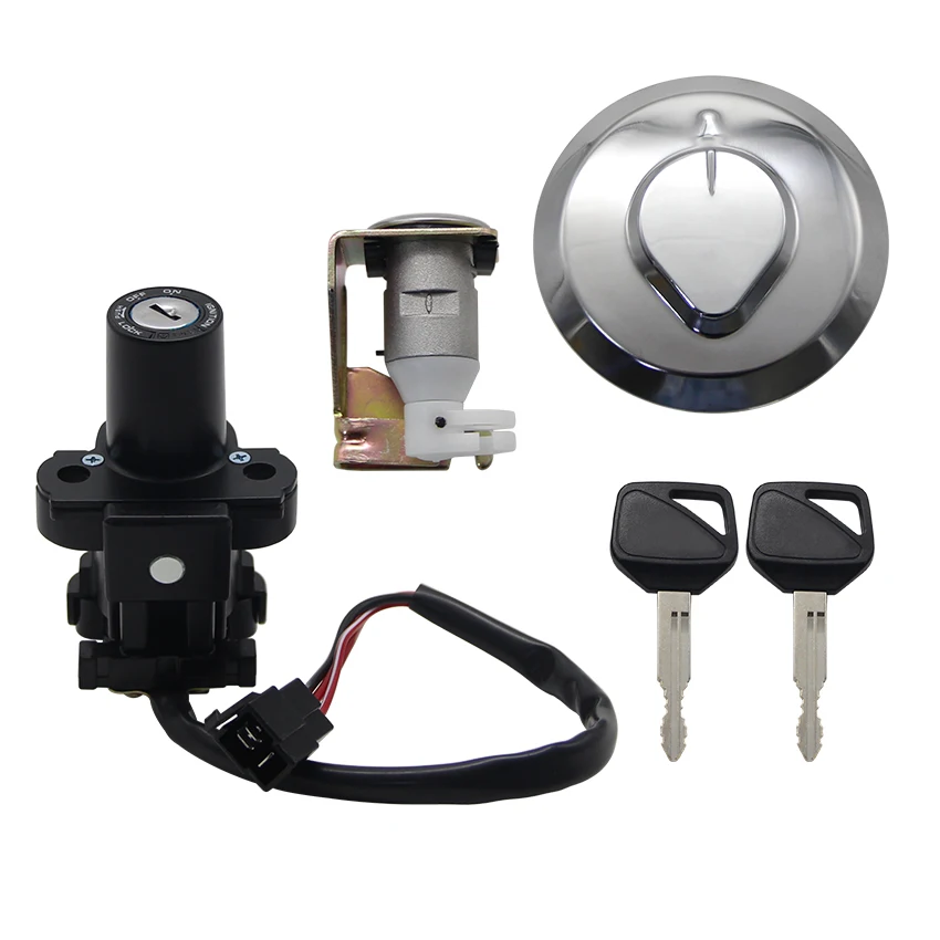 

Motorcycle Key Fuel Cap Kit Ignition Switch For Honda XL125V Varadero 2001 2002-2006 35010-KPC-640 35100-KPC-640 17620-KPC-641