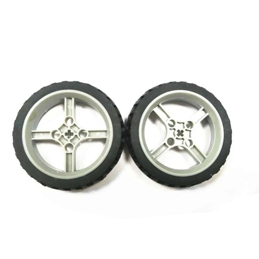 4 pz/lotto Geekservo ruote ad asse trasversale compatibili con Legoeds Building Blocks Brick Smart Car Accessories